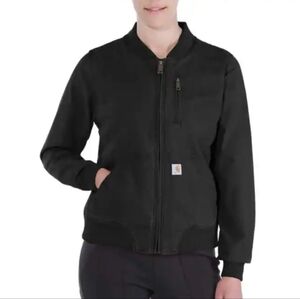 Carhartt Women's Black Relaxed Fit Canvas Jacket Sz S